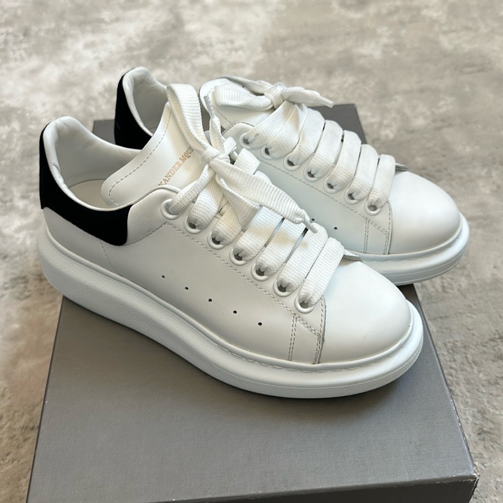 Alexander McQueen White and Black Sneakers